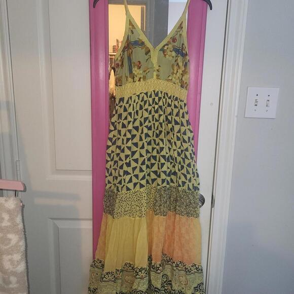 Free People Dresses & Skirts - Yellow multi color boho maxi dress